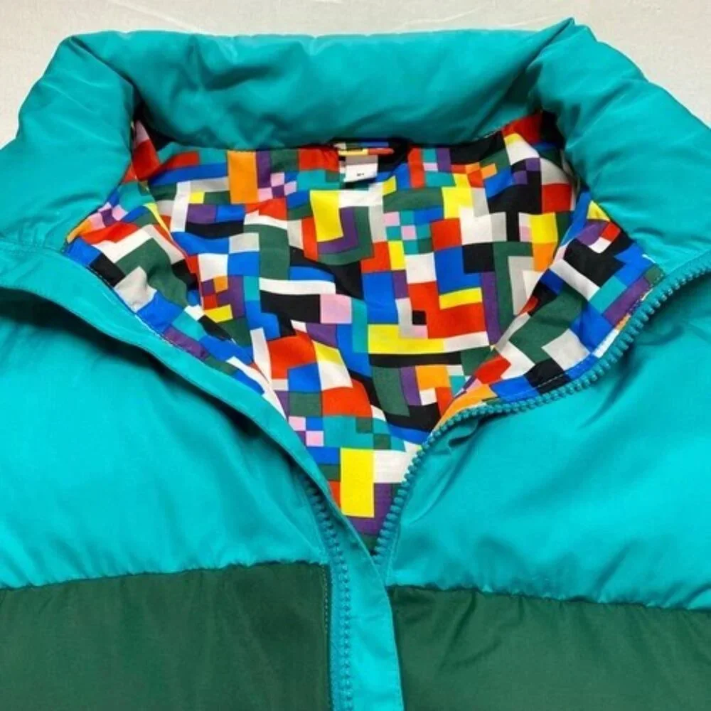 Lego x‎ Target Collection Puffer Jacket Convertible Vest Youth XL Green Stripe